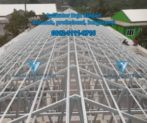 Harga atap baja ringan terpasang sebagai penopang konstruksi di Indonesia